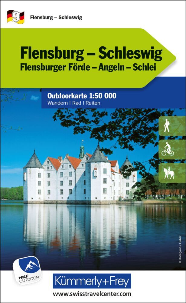Kümmerly+Frey Outdoorkarte Deutschland 9 Flensburg, Schleswig 1:50.000 main product photo