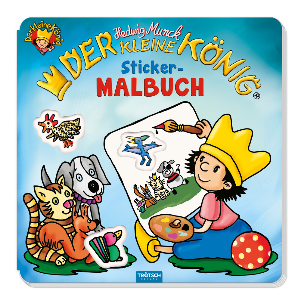 Trötsch Der kleine König Malbuch Stickermalbuch main product photo