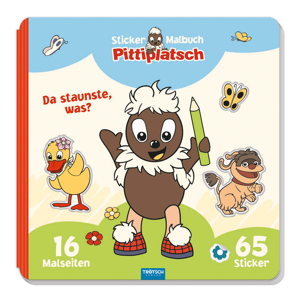 Trötsch Unser Sandmännchen Malbuch Stickermalbuch Pittiplatsch main product photo