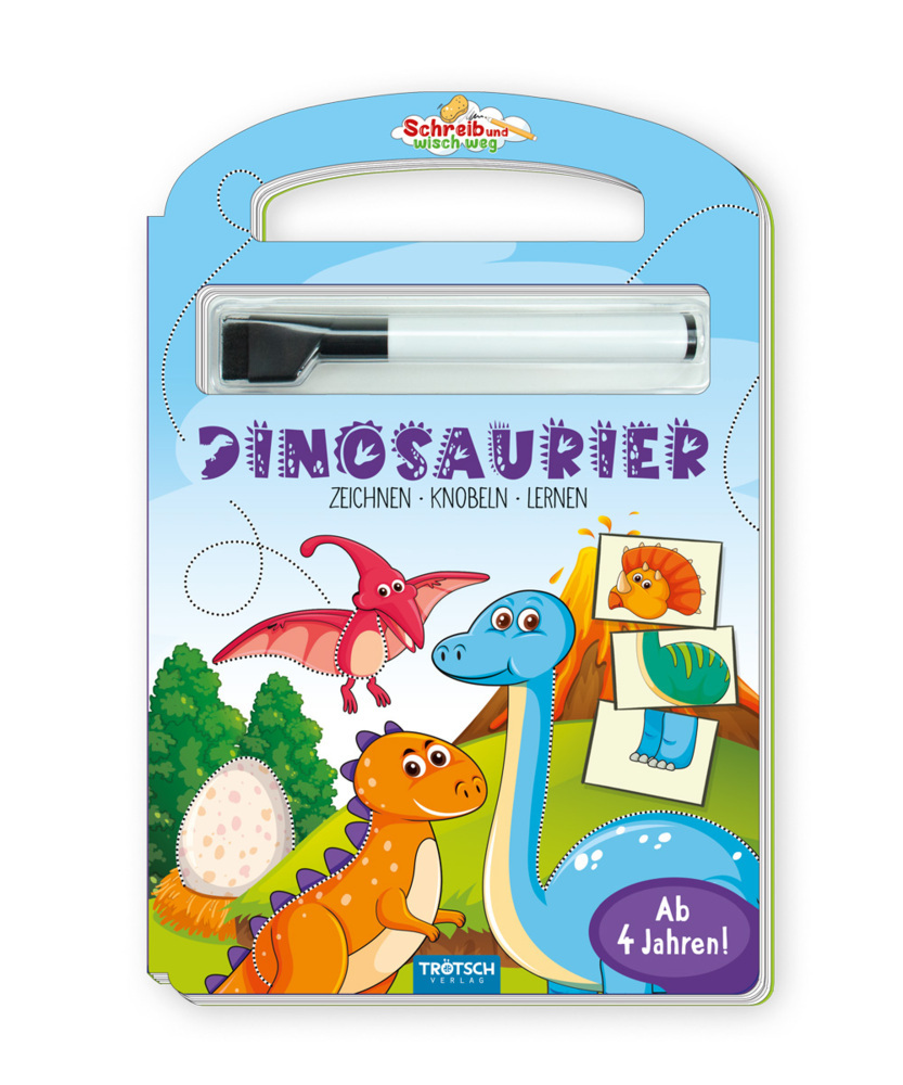 Trötsch Pappenbuch Schreib und wisch weg Pappenbuch Dinosaurier main product photo