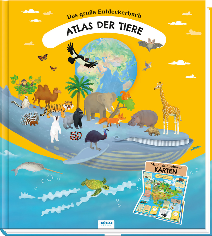 Trötsch Kinderatlas Das große Entdeckerbuch Atlas der Tiere main product photo