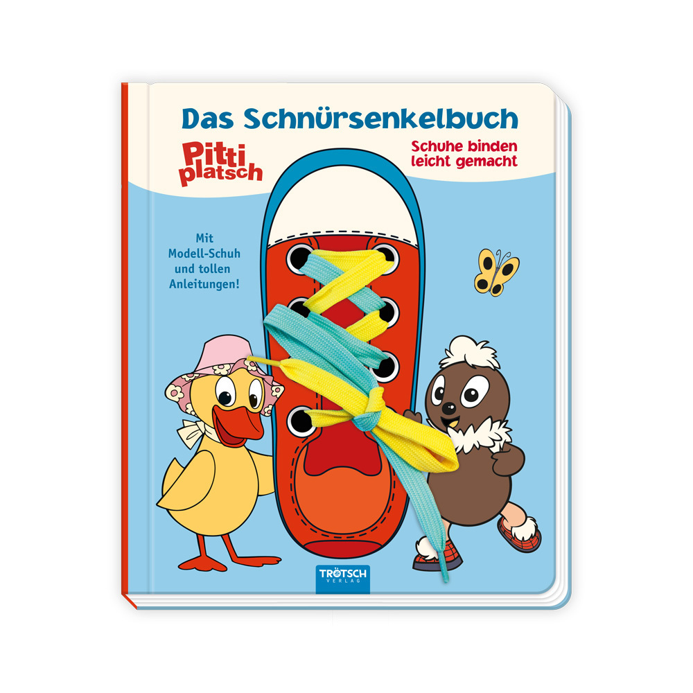Trötsch Unser Sandmännchen Das Schnürsenkelbuch Pittiplatsch Schuhe binden leicht gemacht main product photo
