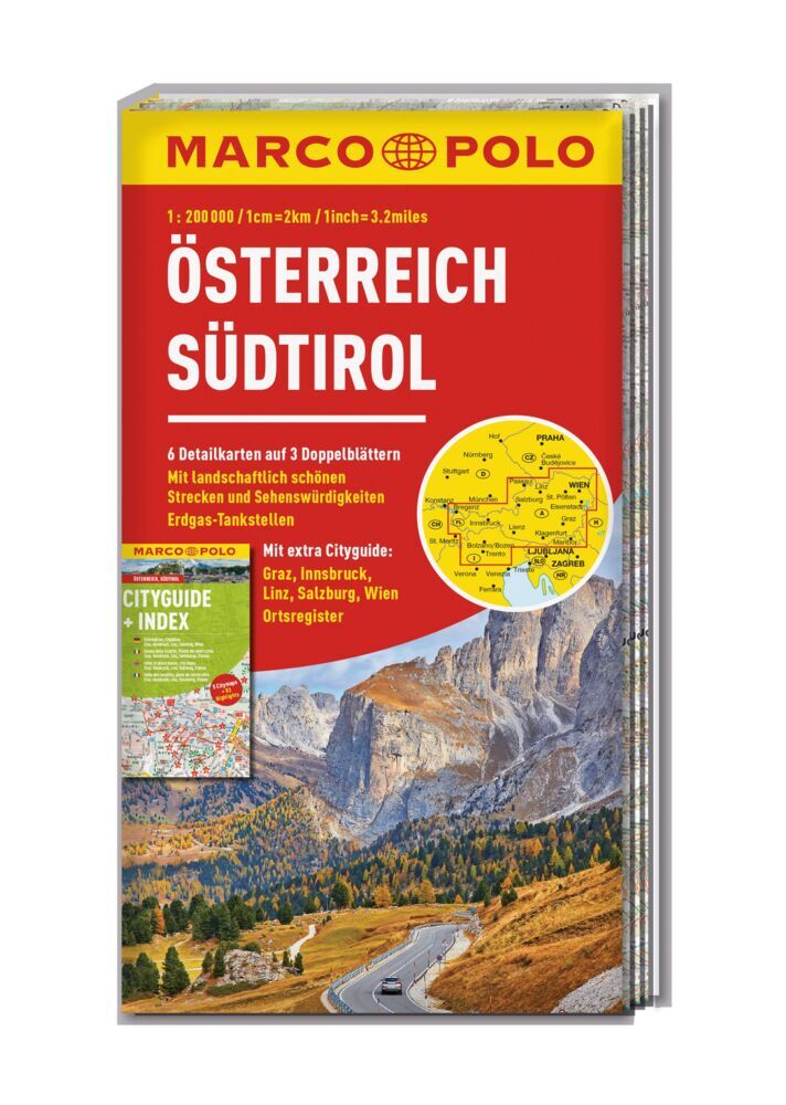 MARCO POLO Kartenset Österreich, Südtirol 1:200.000 main product photo