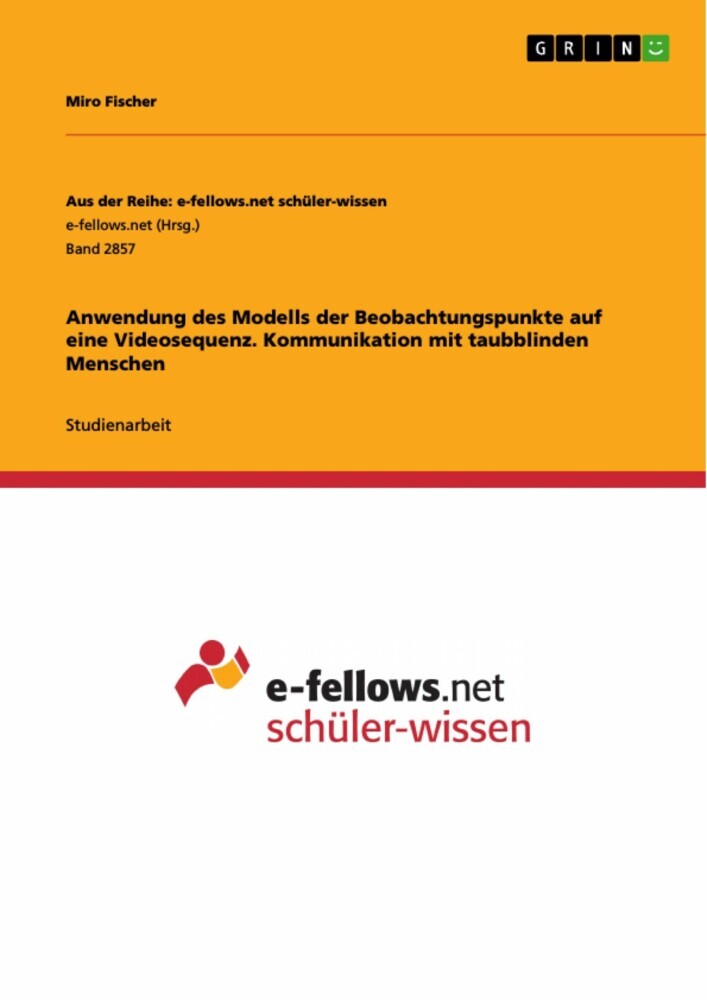 Anwendung des Modells der Beobachtungspunkte auf eine Videosequenz. Kommunikation mit taubblinden Menschen main product photo