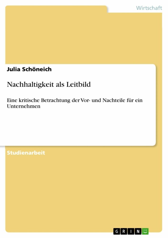 Nachhaltigkeit als Leitbild main product photo