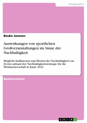 Auswirkungen von sportlichen Großveranstaltungen im Sinne der Nachhaltigkeit