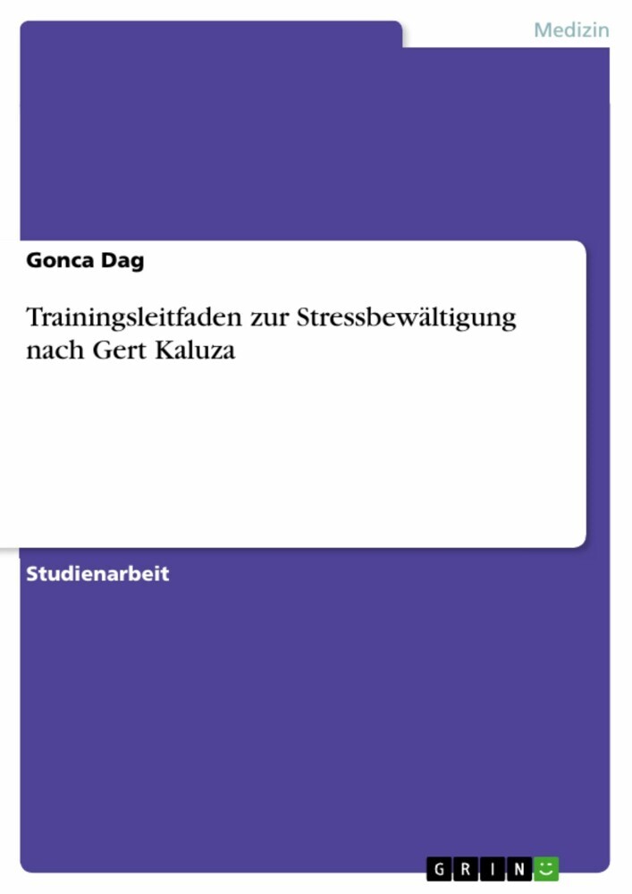 Trainingsleitfaden zur Stressbewältigung nach Gert Kaluza main product photo