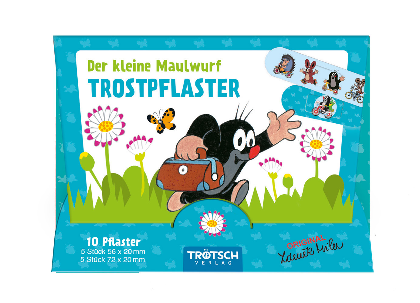 Trötsch Der kleine Maulwurf Pflasterset Trostpflaster blau main product photo