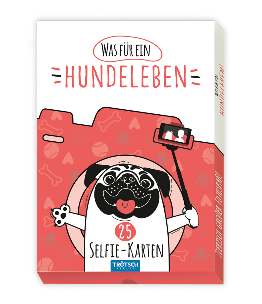 Trötsch Kartenset Selfiekarten Was für ein Hundeleben main product photo