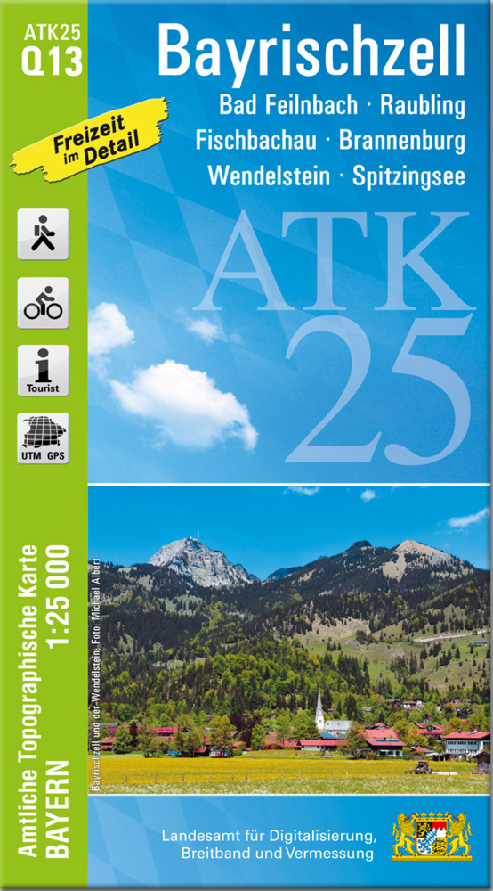 ATK25-Q13 Bayrischzell (Amtliche Topographische Karte 1:25000) main product photo