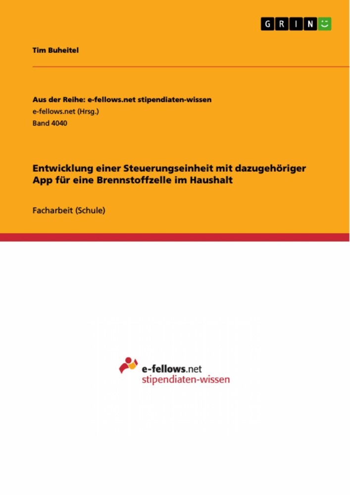 Entwicklung einer Steuerungseinheit mit dazugehöriger App für eine Brennstoffzelle im Haushalt main product photo