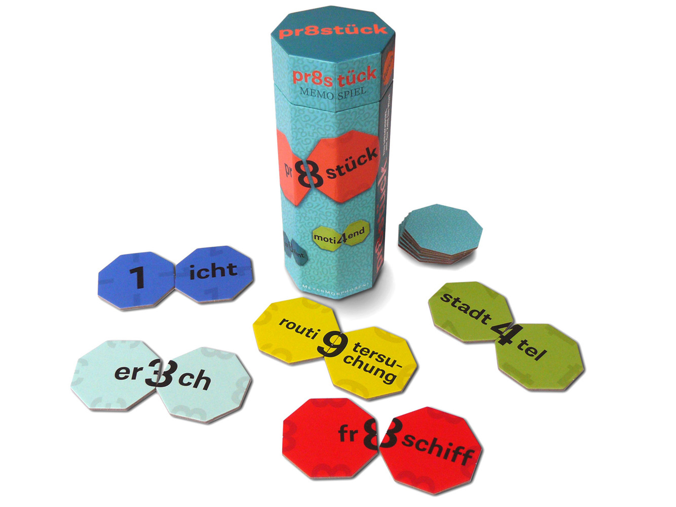 Prachtstück /Pr8stück. Das Memospiel mit der Zahl im Wort main product photo
