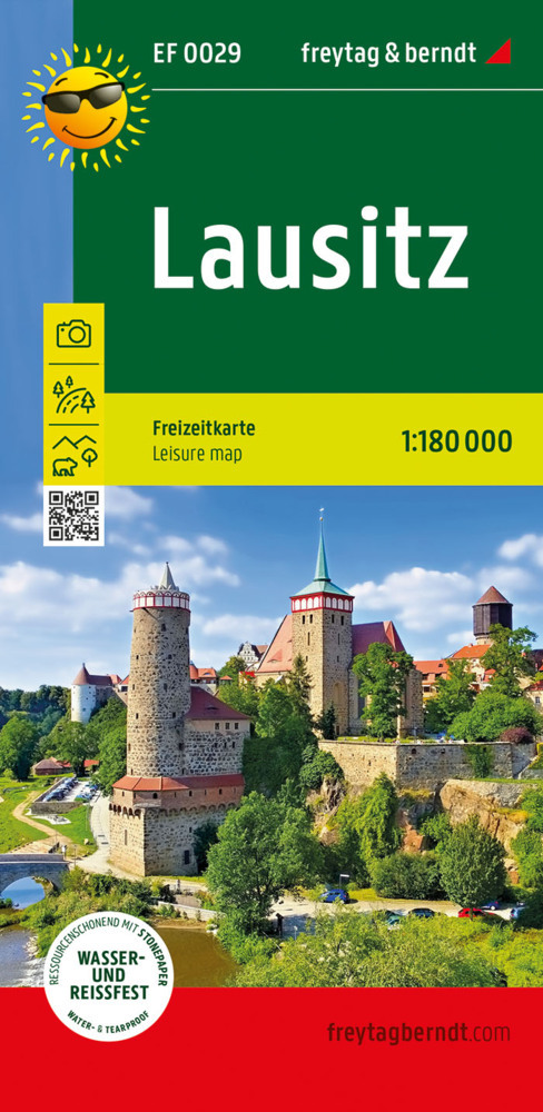 Lausitz, Freizeitkarte 1:180.000, freytag & berndt main product photo