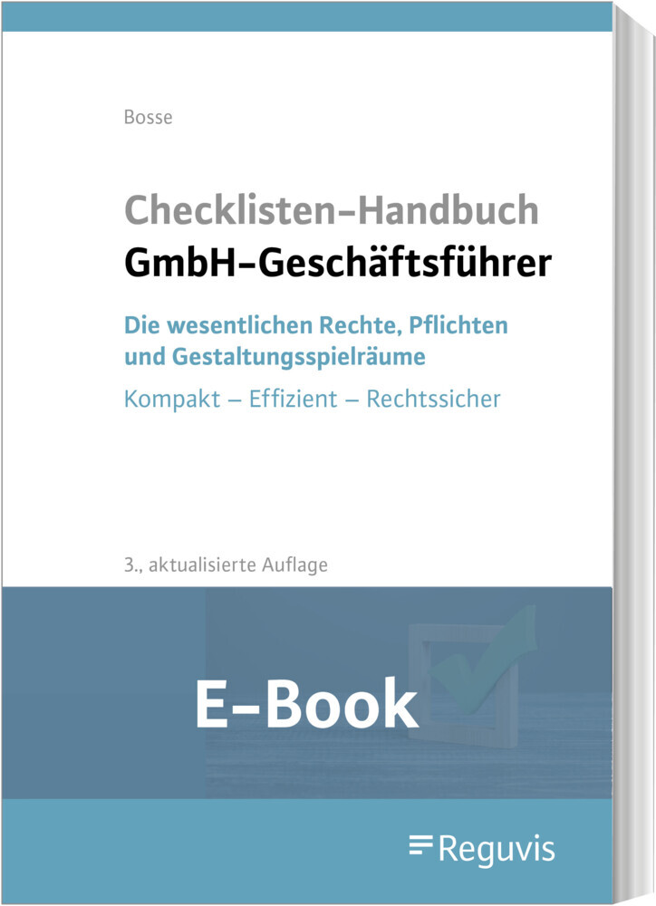 Checklisten Handbuch GmbH-Geschäftsführer (E-Book) main product photo