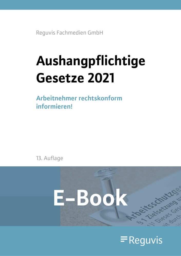 Aushangpflichtige Gesetze 2021 (E-Book) main product photo