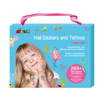 Nagelsticker & Tattoos Meerjungfrau