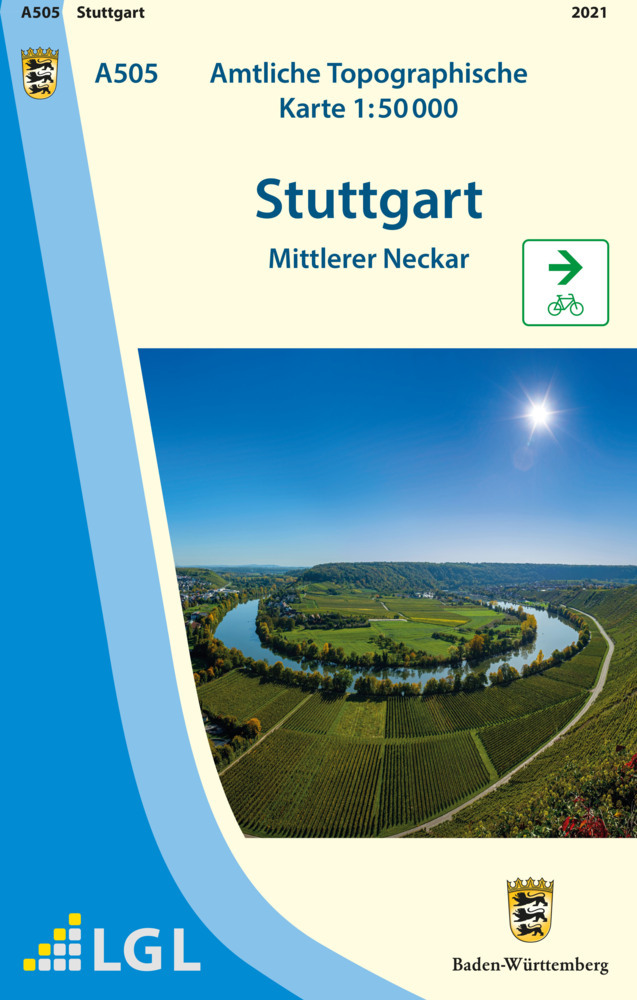 A505 Amtliche Topographische Karte 1:50 000 Stuttgart main product photo