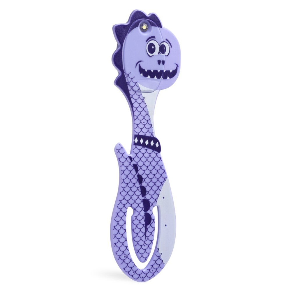 Flexilight Pals Leselicht (Dino) - lila - 2 in 1 Leselampe & Lesezeichen - LED Leselicht - Geschenk für Leser, Buchliebhaber - Deutsche Ausgabe main product photo