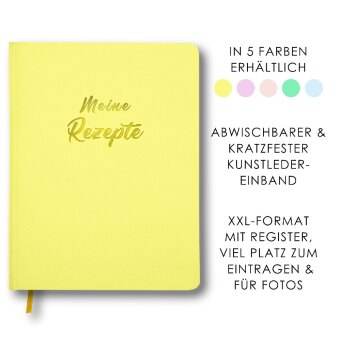 Meine Rezepte zitronengelb