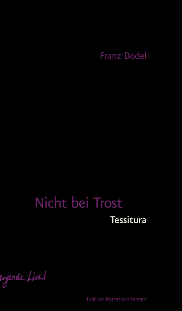 Nicht bei Trost. Tessitura main product photo