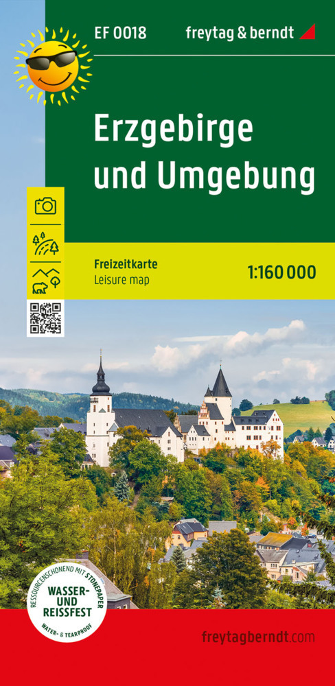 Erzgebirge und Umgebung, Freizeitkarte 1:160.000, freytag & berndt main product photo