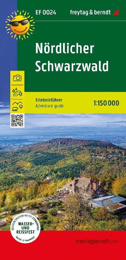 Nördlicher Schwarzwald, Erlebnisführer 1:150.000, freytag & berndt, EF 0024 main product photo