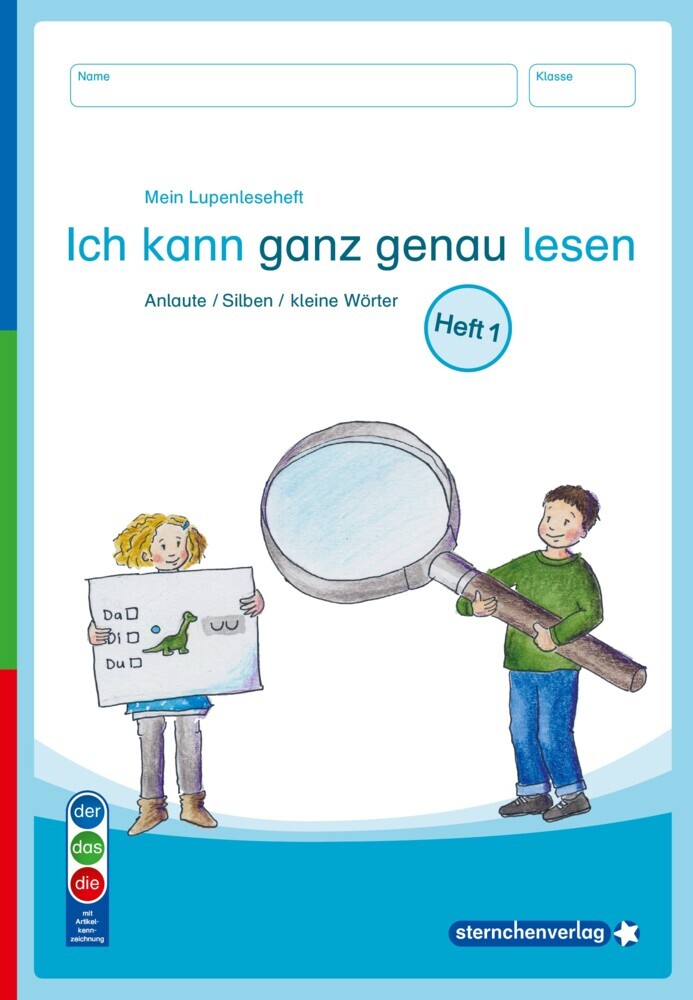 Mein Lupenleseheft 1 - Ich kann ganz genau lesen - Ausgabe mit Artikelkennzeichnung (DaZ) main product photo