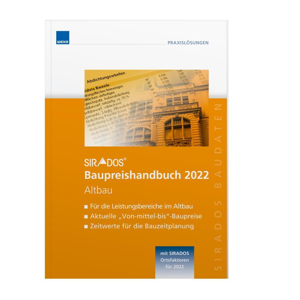SIRADOS Baupreishandbuch Altbau 2022 main product photo