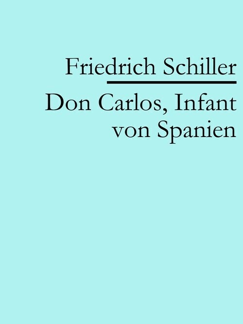 Don Carlos, Infant von Spanien main product photo