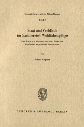 Staat und Verbände im Sachbereich Wohlfahrtspflege.
