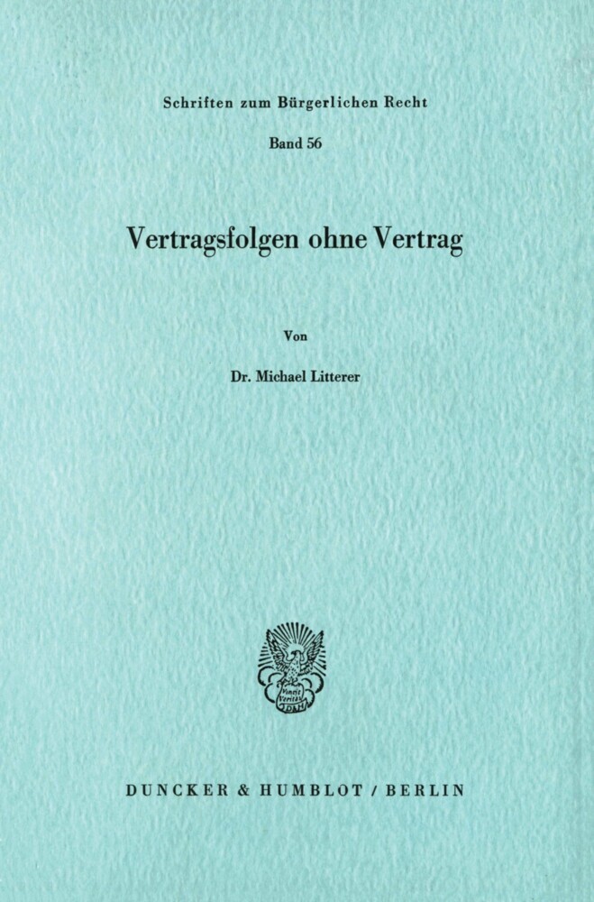 Vertragsfolgen ohne Vertrag. main product photo