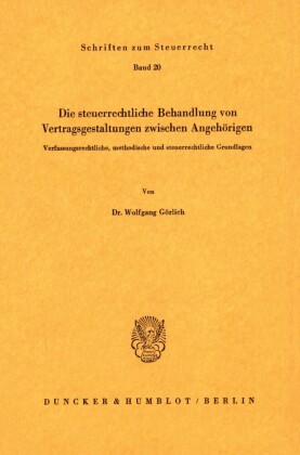 Die steuerrechtliche Behandlung von Vertragsgestaltungen zwischen Angehörigen.