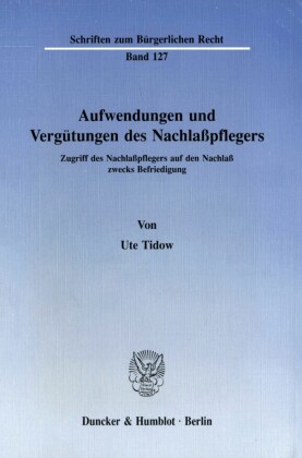 Aufwendungen und Vergütungen des Nachlaßpflegers.
