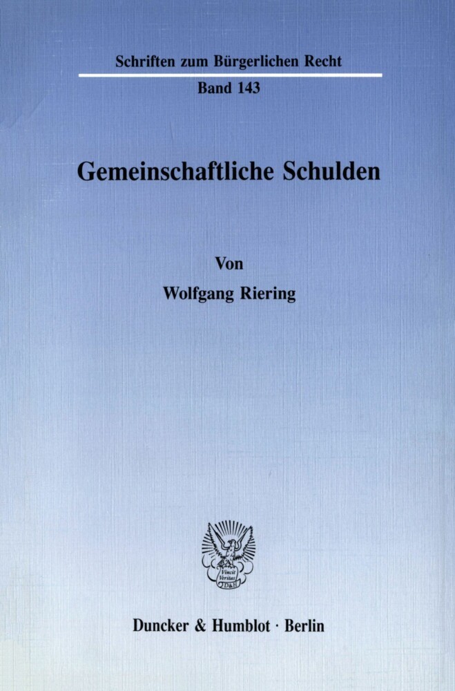 Gemeinschaftliche Schulden. main product photo
