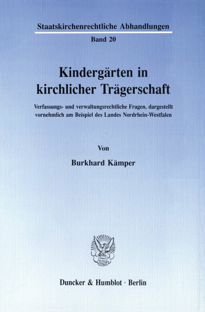 Kindergärten in kirchlicher Trägerschaft. main product photo