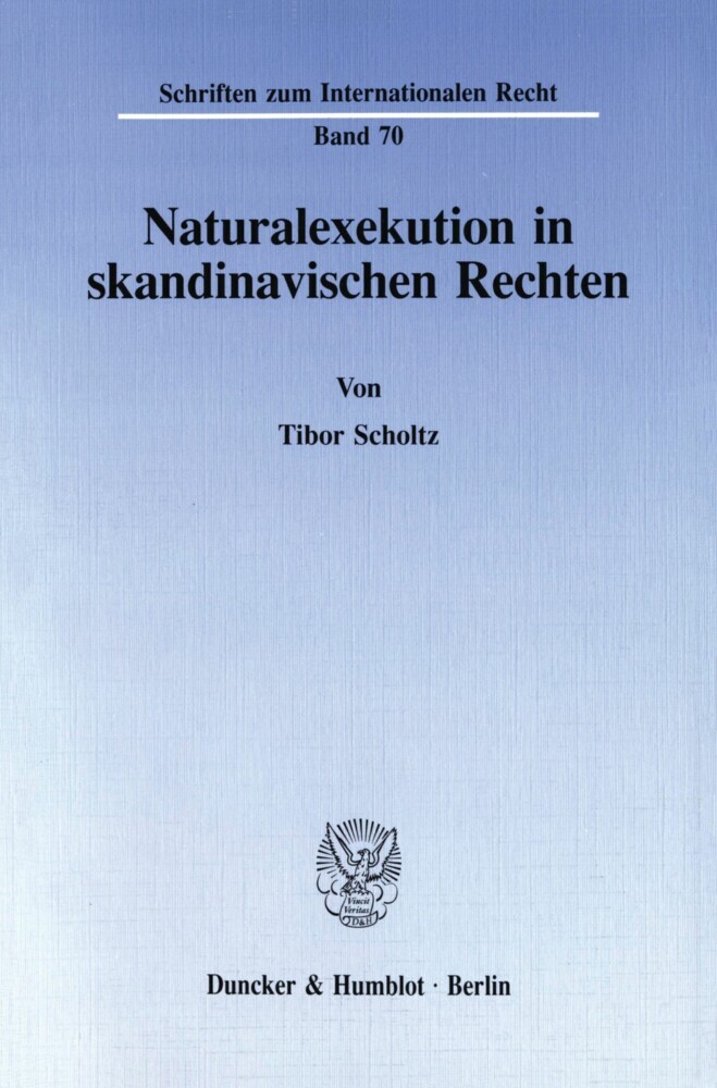 Naturalexekution in skandinavischen Rechten. main product photo