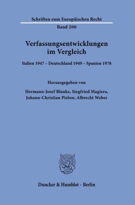 Verfassungsentwicklungen im Vergleich.