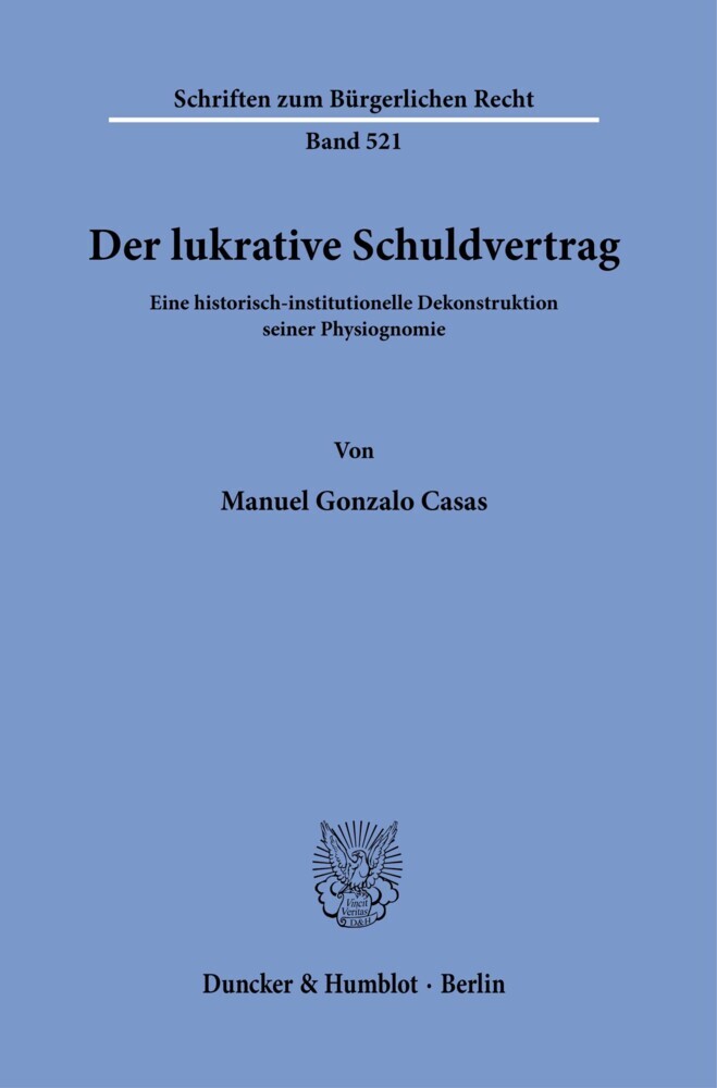 Der lukrative Schuldvertrag. main product photo