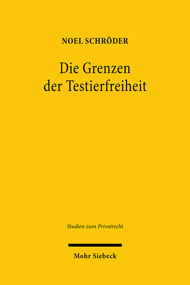 Die Grenzen der Testierfreiheit main product photo
