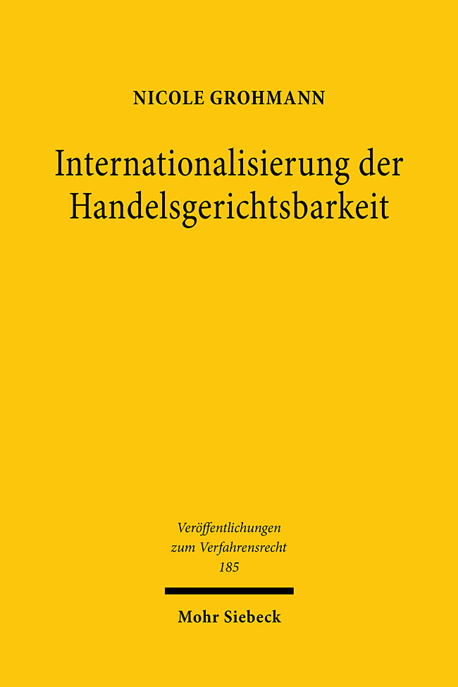 Internationalisierung der Handelsgerichtsbarkeit main product photo