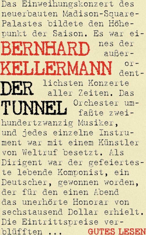 Der Tunnel main product photo