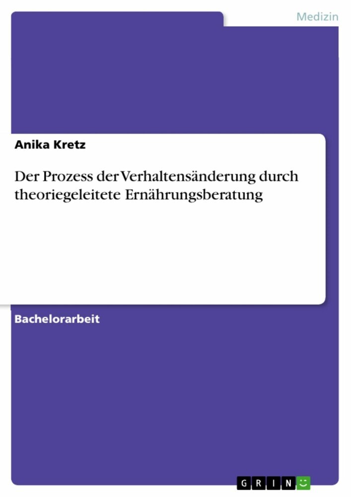 Der Prozess der Verhaltensänderung durch theoriegeleitete Ernährungsberatung main product photo