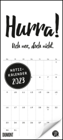 Funi Smart Art Notizkalender 2023 - Planer - Funny Quotes, Sprüche - Format 22 x 49,5 cm