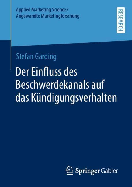 Der Einfluss des Beschwerdekanals auf das Kündigungsverhalten main product photo