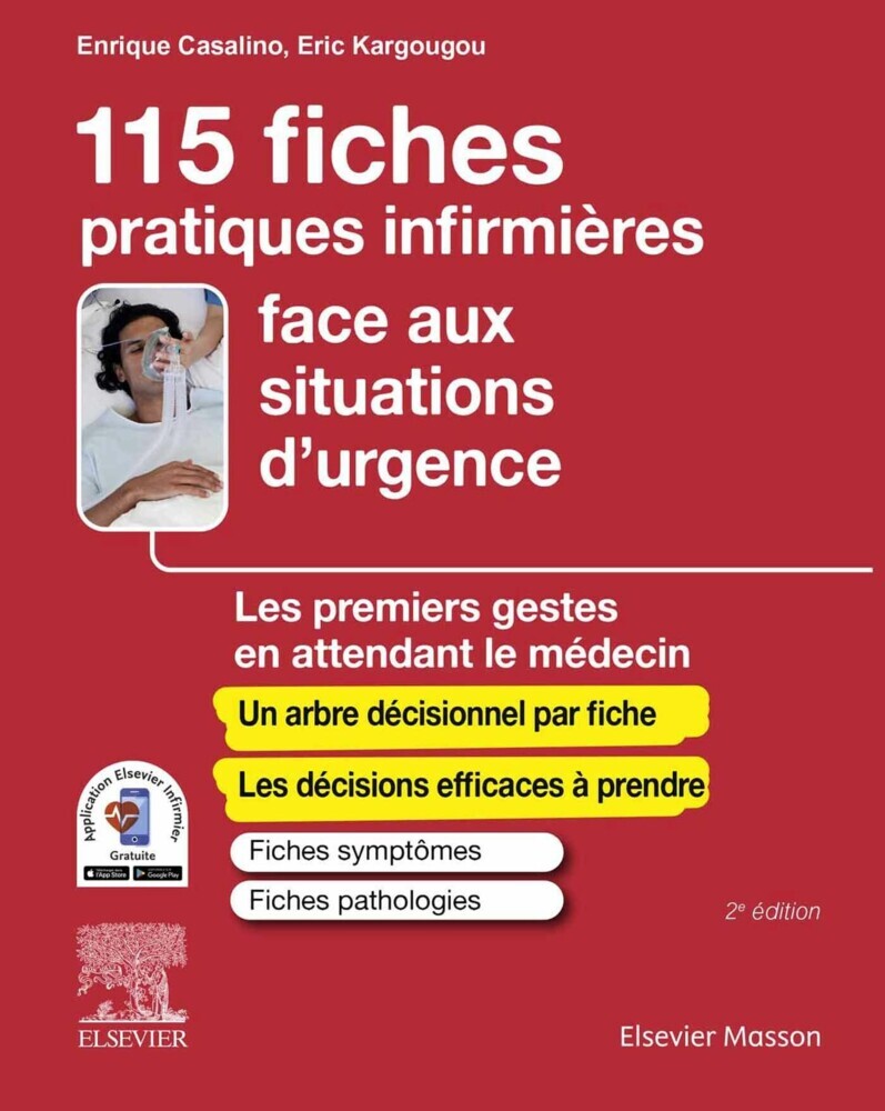 115 fiches pratiques infirmières face aux situations d'urgence main product photo