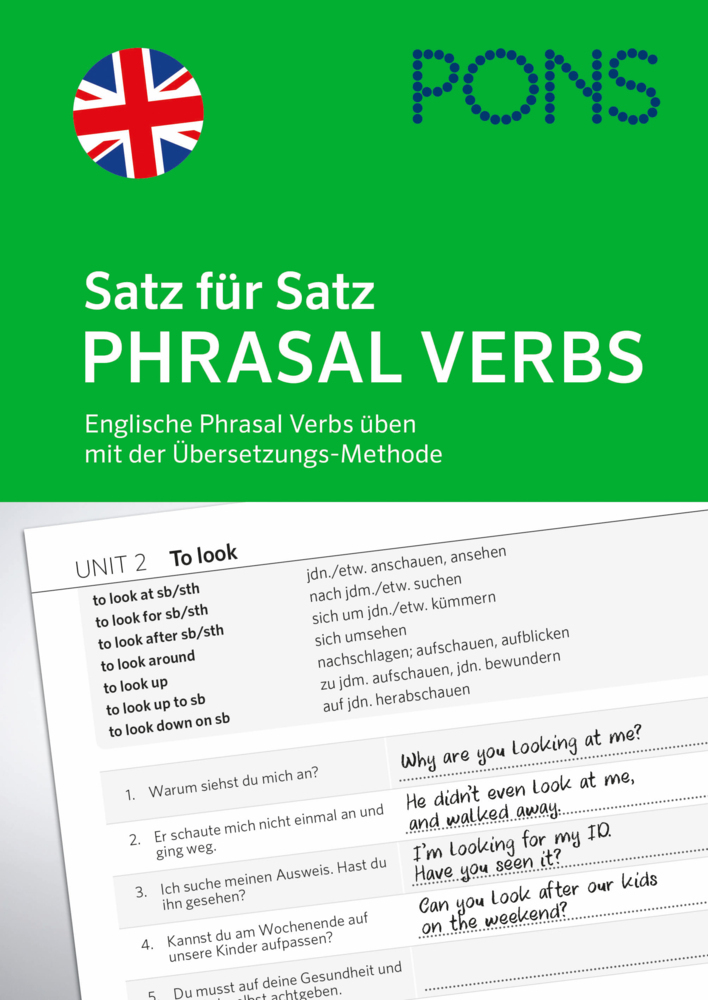 PONS Satz für Satz Phrasal Verbs Englisch main product photo