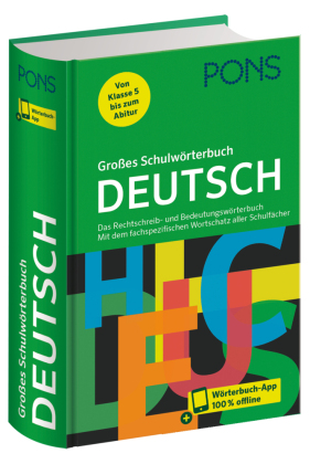 PONS Großes Schulwörterbuch Deutsch, m.  Buch, m.  Online-Zugang