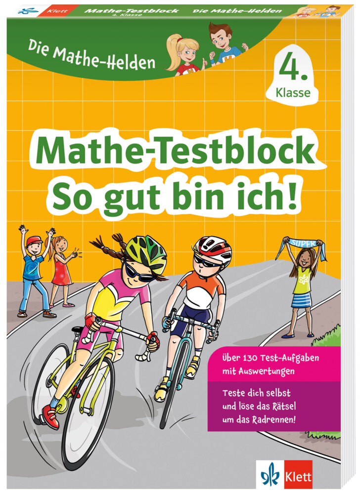 Klett Die Mathe-Helden: Mathe-Testblock So gut bin ich! 4. Klasse main product photo