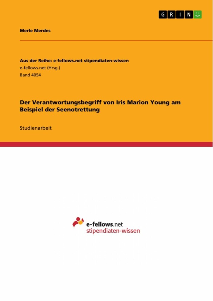 Der Verantwortungsbegriff von Iris Marion Young am Beispiel der Seenotrettung main product photo