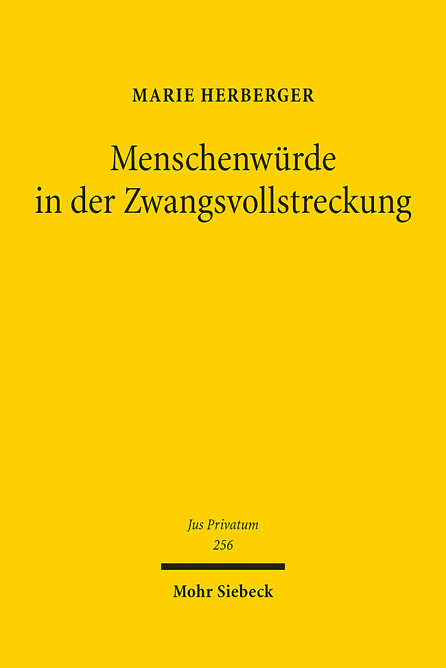 Menschenwürde in der Zwangsvollstreckung main product photo